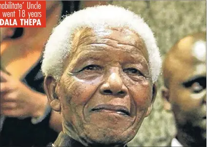  ?? Picture by Esa Alexander ?? UNCLE TOM?: The Azapo youth want ‘sellout’ Nelson Mandela to apologise.