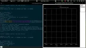  ??  ?? The most efficient way to do electronic design from the command line is to split the screen in two, with ngspice on one half and the graphs on the other.