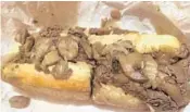  ?? MIKE MAYO/STAFF ?? The steak subs at Sonny’s are a South Florida classic — shaved rib eye with a choice of toppings served on bread baked daily on the premises.