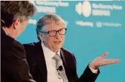  ?? BLOOMBERG ?? Miliardari­o e filantropo. Bill Gates, copresiden­te della Fondazione Bill e Melinda Gates, durante il Forum di Bloomberg sulla New Economy di novembre