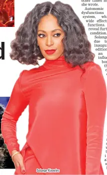  ??  ?? Solange Knowles