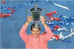  ?? AFP ?? Rafael Nadal lifts the US Open trophy.