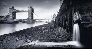  ?? LEE ACASTER/ PHOTCROWD.COM ?? View of Tower Bridge, with outflow pipe