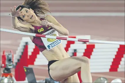  ?? FOTO: EFE ?? Ruth Beitia, actual campeona olímpica de altura, buscará su sexta medalla en un Europeo indoor del 3 al 5 de marzo en Belgrado