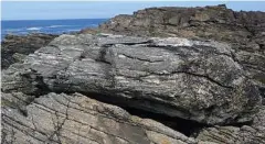  ?? Paul D. Ryan via The New York Times ?? A boulder on the coastline of Annagh Head in western Ireland.