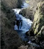  ??  ?? Reekie Linn in Scotland is actually made up of two separate falls which merge when the River Isla is in full spate.