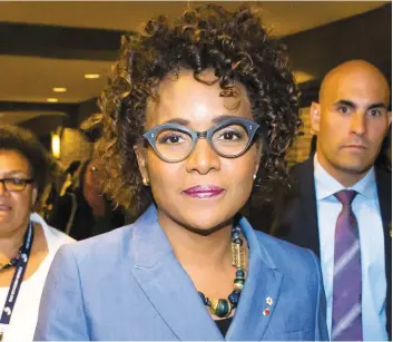  ?? PHOTO D’ARCHIVES, PIERRE-PAUL POULIN ?? Michaëlle Jean avait déjà déclaré en juin 2017 qu’elle souhaitait un nouveau mandat de quatre ans comme secrétaire générale de L’OIF. La France l’a laissée tomber hier. Ottawa l’appuie toujours, mais le Québec prend désormais ses distances.