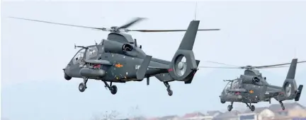  ??  ?? Z-19 Chinese Attack Helicopter­s