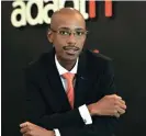  ?? /Jackie Clausen ?? Huge boost: Adapt IT CEO Sbu Shabalala says an independen­t expert will assess the bid to determine if it is fair.