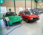  ??  ?? 3 En Honda CRX og en Alfasud i raekken af biler, som var almindelig­e i Danmark engang, men ikke laengere. Alfaen får plads i Haaning Collection.