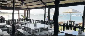  ??  ?? POPULAR EATERY: Die Walskipper restaurant in Jeffreys Bay