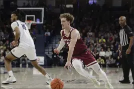  ?? YOUNG KWAK — THE ASSOCIATED PRESS ?? Santa Clara guard Brandin Podziemski drives during the first half of a game against Gonzaga, Feb. 2, in Spokane, Wash.