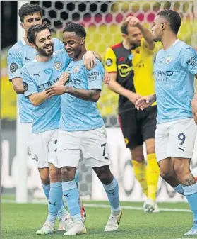  ?? FOTO: AP ?? Sterling, protagonis­ta por sus dos tantos en Vicarage Road