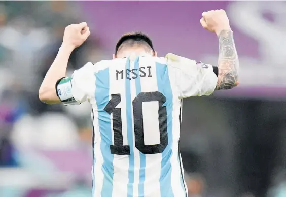  ?? Photo / AP ?? This World Cup represents the last chance for Lionel Messi to replicate the feat of other GOAT contenders Diego Maradona and Pele.