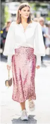  ??  ?? Sequin skirts could add a bit of colour and sparkle to 2021 outfits.