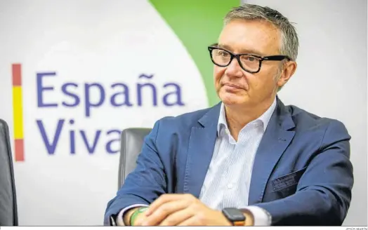  ?? JESÚS MARÍN ?? El candidato por Cádiz de Vox a las elecciones autonómica­s de este 2022, Manuel Gavira.