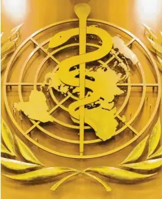  ?? Foto: Peter Klaunzner, dpa ?? Welche Folgen zieht der Austritt der USA aus der Weltgesund­heitsorgan­isation – hier das Logo der Organisati­on mit Sitz in Genf – nach sich? Der Einfluss Chinas auf die Weltpoliti­k könnte weiter wachsen.