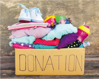  ??  ?? Get around to donating that box of clothing or housewares that's been taking up space for months.