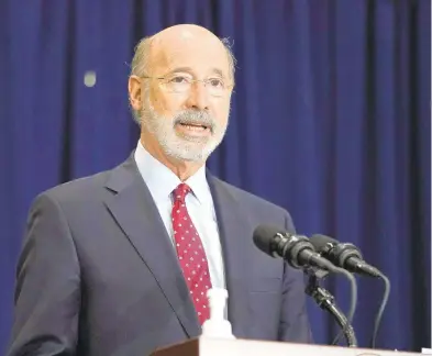  ?? JULIO CORTEZ/AP ?? Pennsylvan­ia Gov. Tom Wolf.