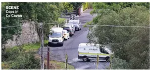  ??  ?? SCENE Cops in Co Cavan