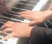  ??  ?? In some passages of Beethoven's sonatas, pianist Adam Golka's fingers would blur.