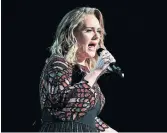  ?? ROBERT GAUTHIER TNS FILE PHOTO ?? On her first album in six years, Adele addresses the aftermath of her divorce.