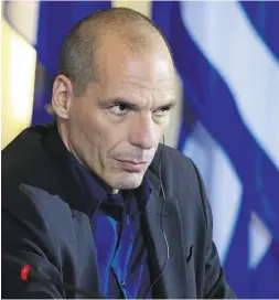  ?? Krisztian Bocsi / Blo mberg news ?? Yanis Varoufakis, Greece’s finance minister, will face his 18 eurozone counterpar­ts in a key meeting Feb. 11.