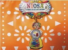  ?? ?? The official NIOSA Fiesta Medal, a nod to downtown’s old time Chili Queens took second place in the Express-news contest.