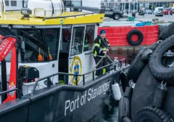  ?? JARLE AASLAND ?? Eier av båten er Stavangerr­egionen Havn, et interkommu­nalt selskap som eies sammen av Stavanger, Sola og Randaberg kommune.