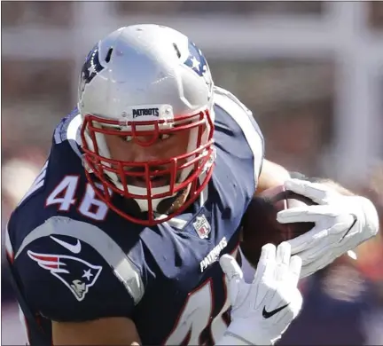  ?? WINSLOW TOWNSON ?? Boyertown grad James Develin, who retired Monday, on his NFL career: “It has been a wild ride. It has been a helluva journey.”