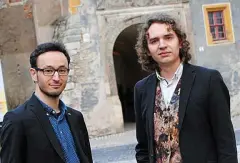  ?? FOTO: WOLFGANG HIRSCH ?? Hans Christian Martin (links) und Leopold Nicolaus haben das Ensemble Weimar Baroque aus der Taufe gehoben.