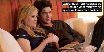  ??  ?? La grande différence d’âge du couple vient remettre en question les normes sociales.