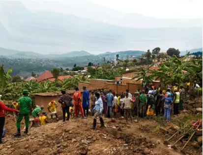  ?? ASSOCIATED PRESS ?? Human remains were retrieved from a site in Rwanda’s Huye District in January. The discovery of remains in October triggered a search for mass graves tied to 1994’s genocide.