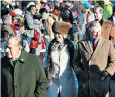  ??  ?? The Duchess of Cornwall wore a Russiansty­le fur hat on Christmas Day in 2010