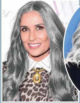  ??  ?? Mane attraction: Could Demi Moore take a shine to tumbling salt-and-pepper locks?