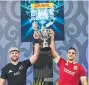  ??  ?? All Black captain Kieran Read and Lions captain Sam Warburton.