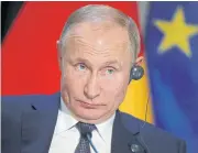  ?? AFP ?? Russian President Vladimir Putin attends a press conference in Paris on Monday.