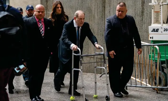  ?? Photograph: David Dee Delgado/Getty Images ?? Harvey Weinstein arrives at criminal court on 11 December in New York City.