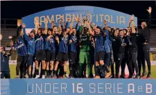  ?? INTER ?? La festa dell’Under 16: il capitano è Filip Stankovic, figlio d’arte