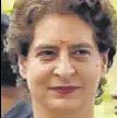  ??  ?? Priyanka Gandhi