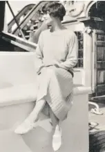  ?? CHANEL PRIVATE COLLECTION ?? Gabrielle Chanel sits on the deck of the private yacht known as Flying Cloud circa 1926.