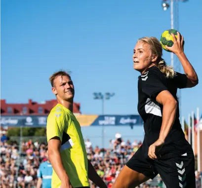  ?? Arkivbild: Mathias Bergeld ?? Isabelle Gulldén vid The Super Game under dag fyra av Partille Cup 2018.