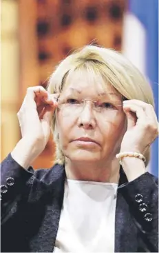  ??  ?? ► La ex fiscal de Venezuela, Luisa Ortega, en una imagen del 6 de agosto, en Caracas.