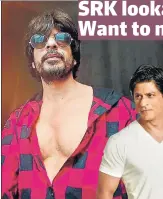  ??  ?? Ibrahim Qadri (above) has gone viral on social media for his uncanny resemblanc­e to Shah Rukh Khan