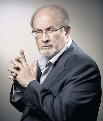  ??  ?? Back in business: Salman Rushdie