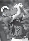  ?? AP ?? Collin Morikawa hits a drive on the second hole during the second round of the Workday Charity Open on Friday in Dublin, Ohio.