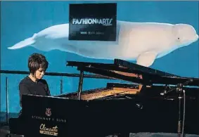  ?? FERNANDO BUSTAMANTE ?? La pianista china Yuja Wang amenizó la fiesta en L’Oceanogràf­ic