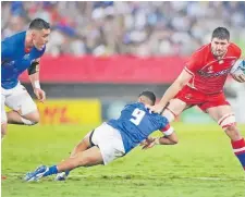  ?? Picture: WORLD RUGBY ?? Tagir Gadzhiev in action for Russia in the Rugby World Cup in Japan.