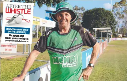  ?? Picture: BLACKHAWKS MEDIA ?? BEST DECISION: Townsville Blackhawks volunteer Larry Seri feels appreciate­d at Jack Manski Oval.