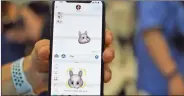  ??  ?? Animoji feature on iPhone X.